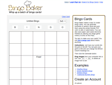 Tablet Screenshot of bingobaker.com